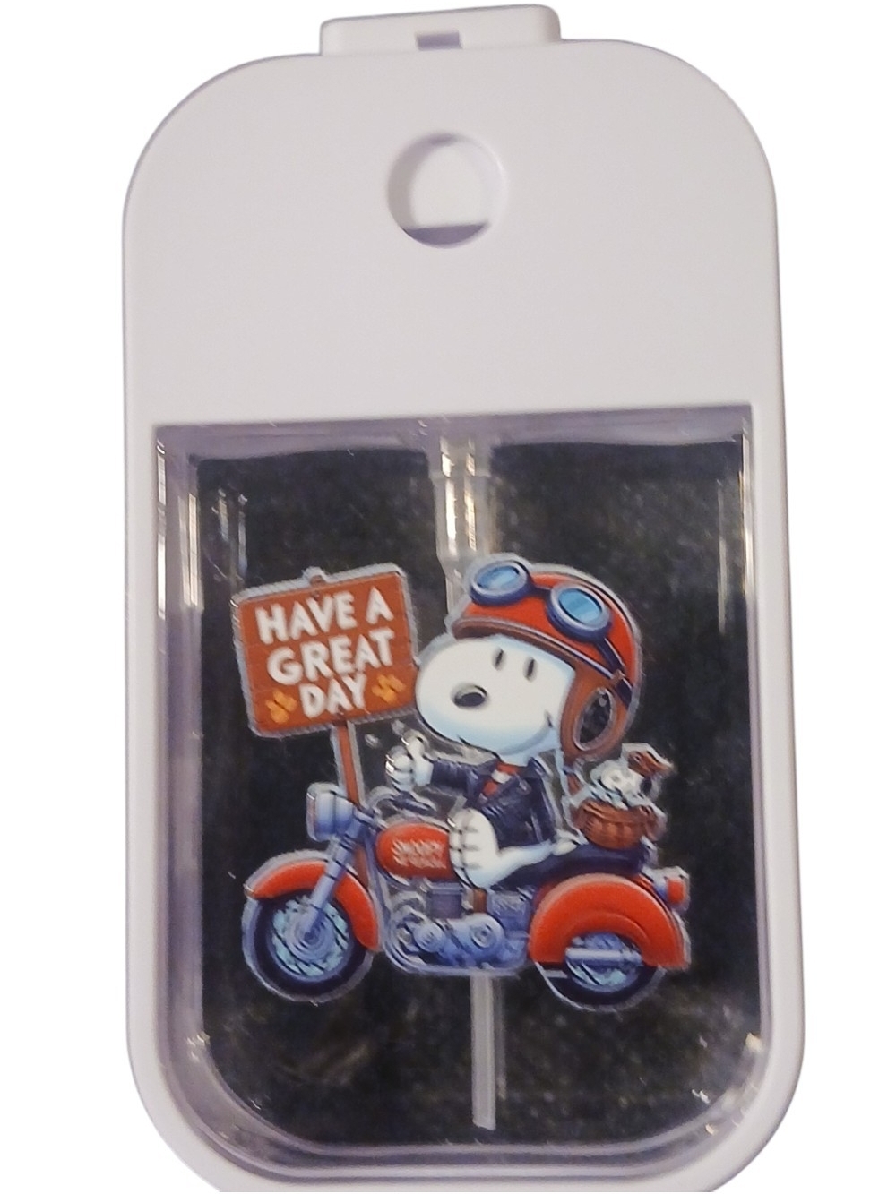 Peanuts - Snoopy Refillable Hand Sanitizer Spray Bottle, Pocket/Purse Size. 1.5o - Picture 4 of 4